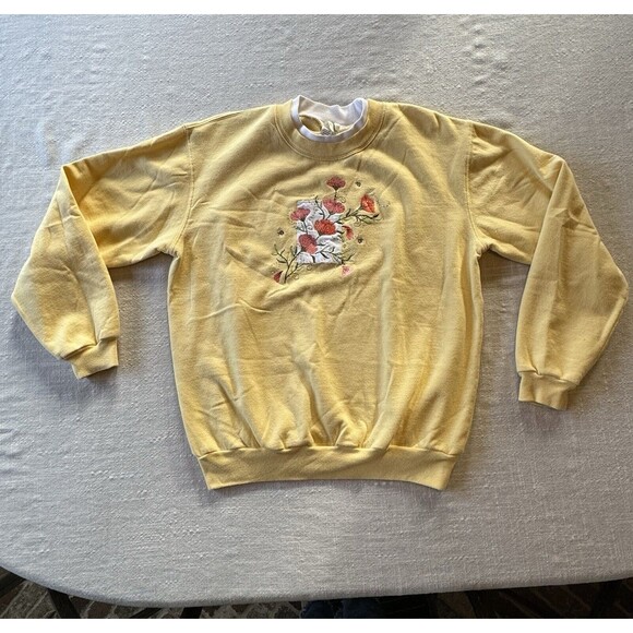 Vtg Decorated Originals Womens Size Med Sweatshirt Pullover Embroidered spring - Picture 5 of 16